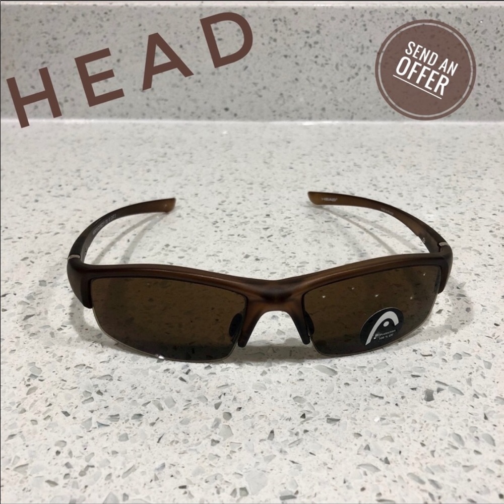 Head Brand Brown Sporty Tennis Sunglasses NWOB